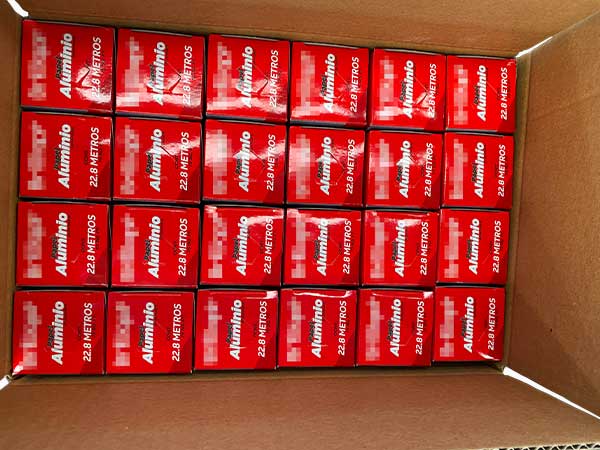 packaging of aluminum foil 75 sq ft